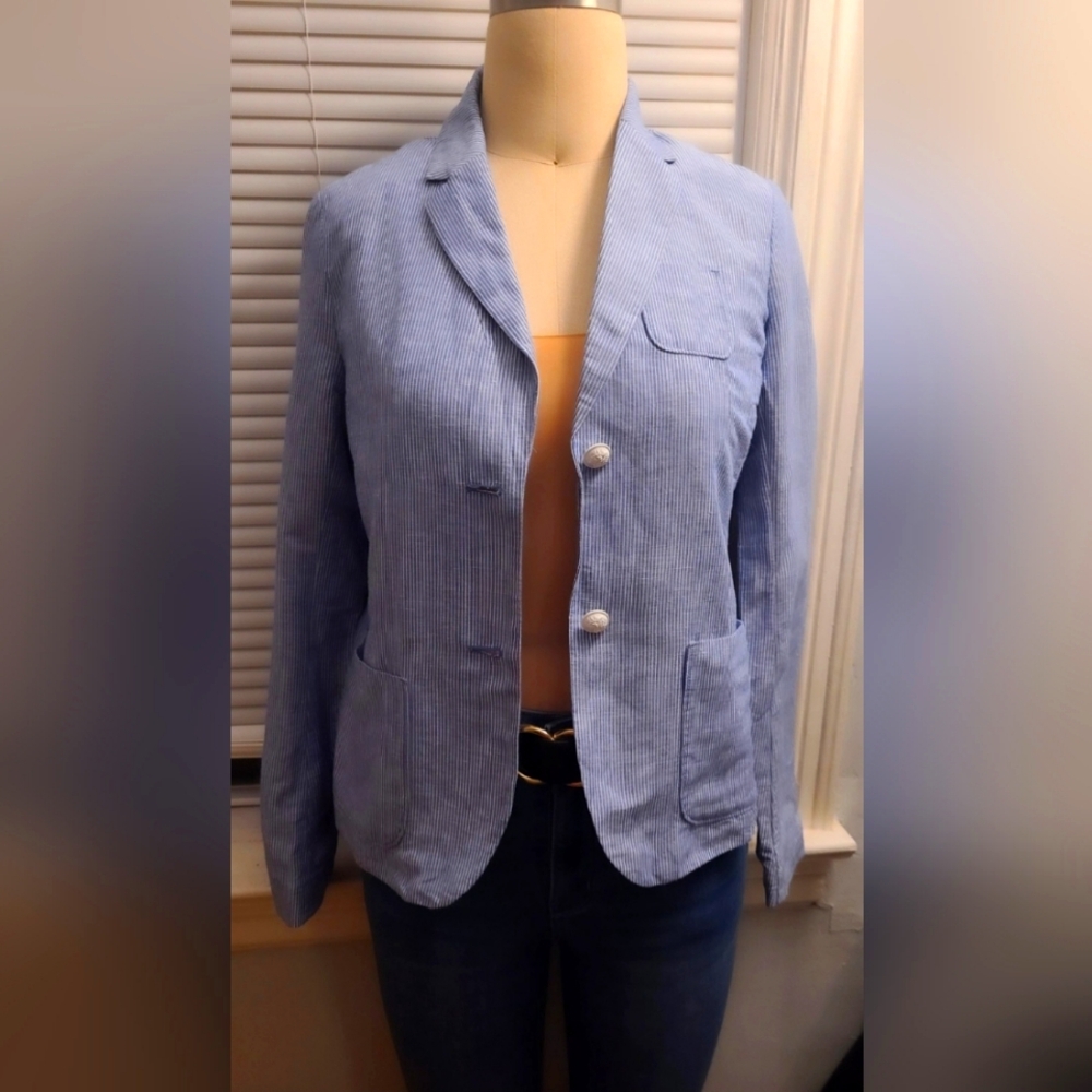 Vintage blue lightweight suit jacket, GAP blazer. For women. NWT.